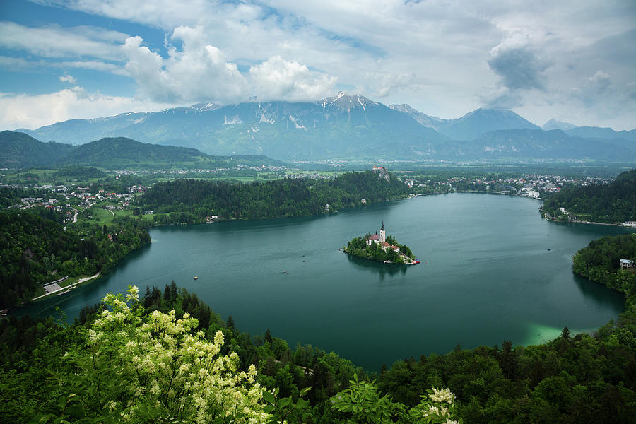 View of Lake Bled from Mala Osojnica #10 Photograph by Ian Middleton