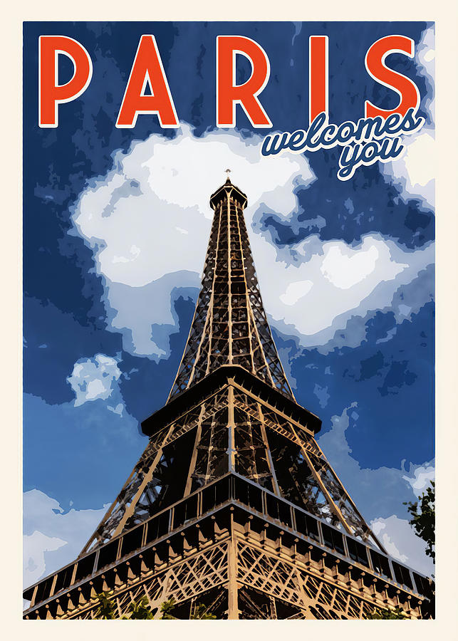 Vintage Travel Posters Paris Vintage Poster #10 Digital Art by Towery Hill  - Pixels