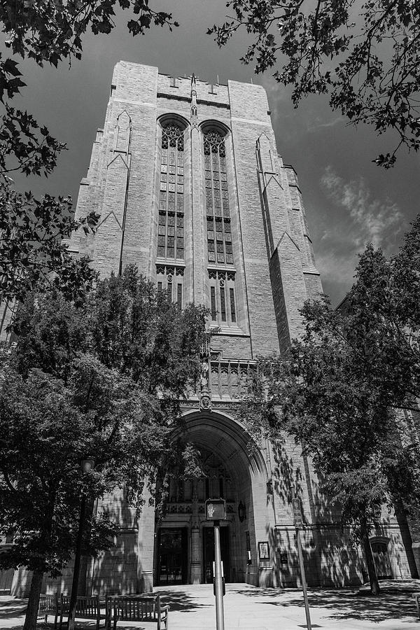 Yale University building in black and white #10 Photograph by Eldon McGraw