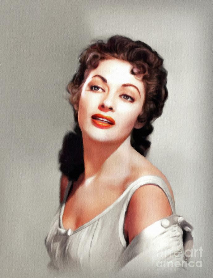 Yvonne De Carlo, Vintage Actress #10 Painting by Esoterica Art Agency ...