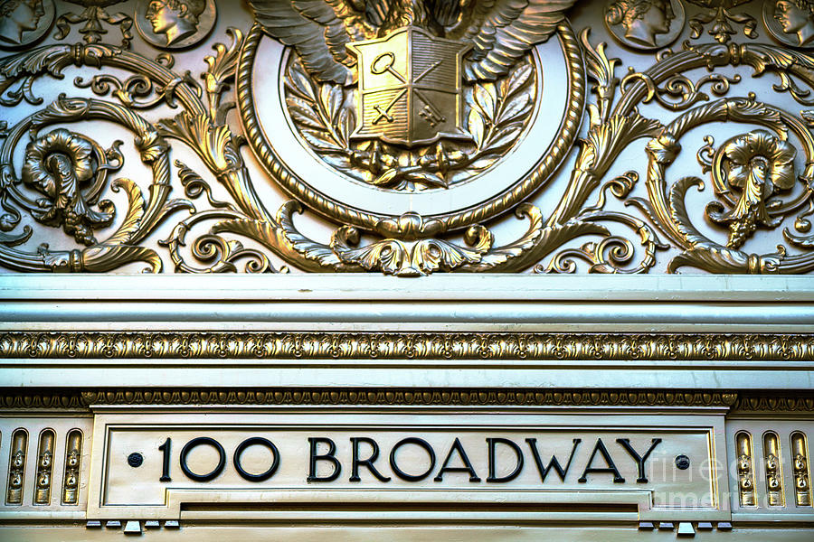 100 Broadway in New York City Photograph by John Rizzuto