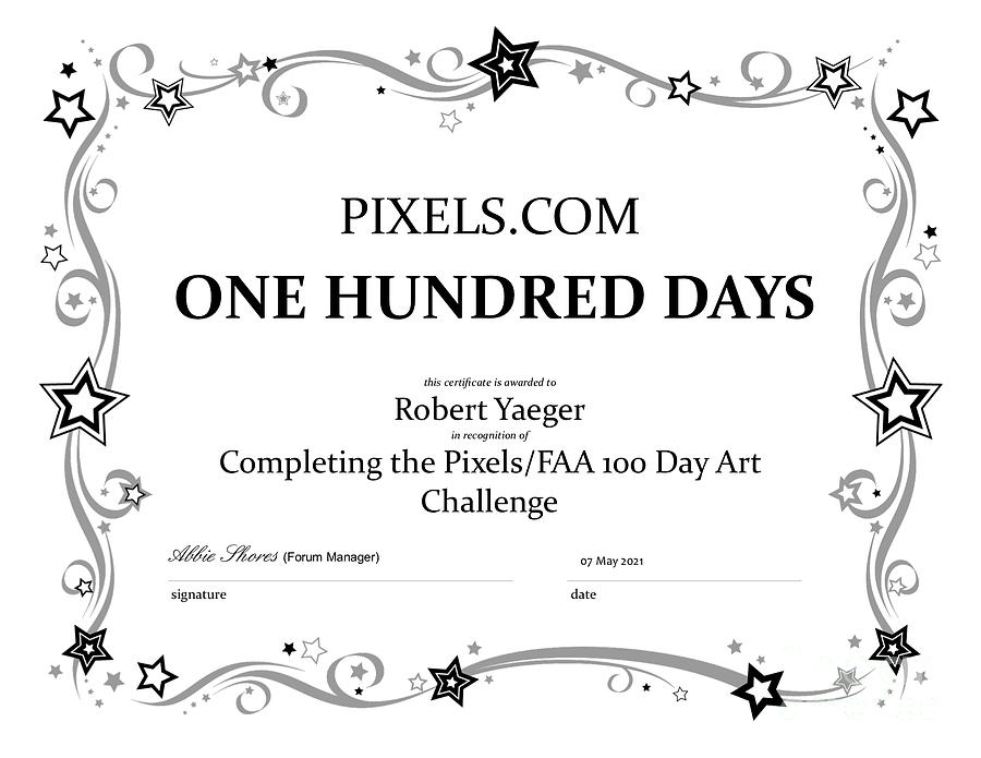 100 Day Challenge Certificate Digital Art
