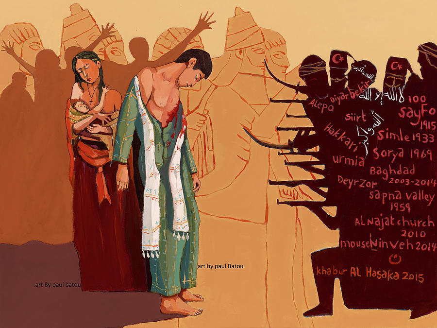 100 Years of Genocide  Painting by Paul Batou
