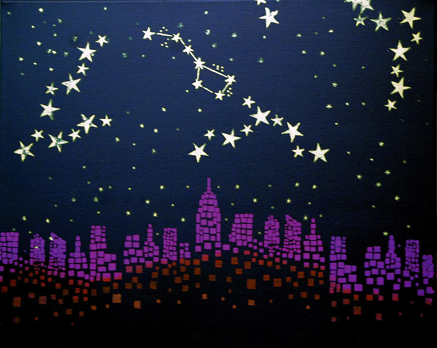 #101 Dipping Stars Painting