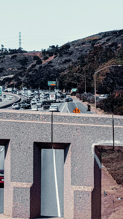Los Angeles Photograph - 101 Freeway Quarantine 2020 by Jera Sky