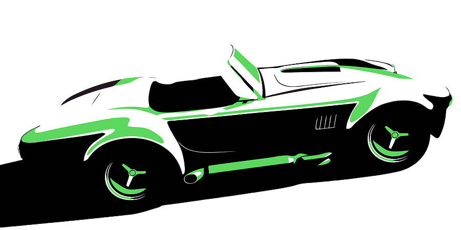 Shelby Cobra 427 SC - Classic American Sports Car #102 Digital Art by Thespeedart Shelby Cobra 427 SC - Classic American Sports Car #102 Digital Art by Thespeedart