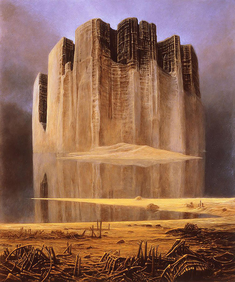 Zdzislaw Beksinski Painting by Vintage Illustrations - Pixels