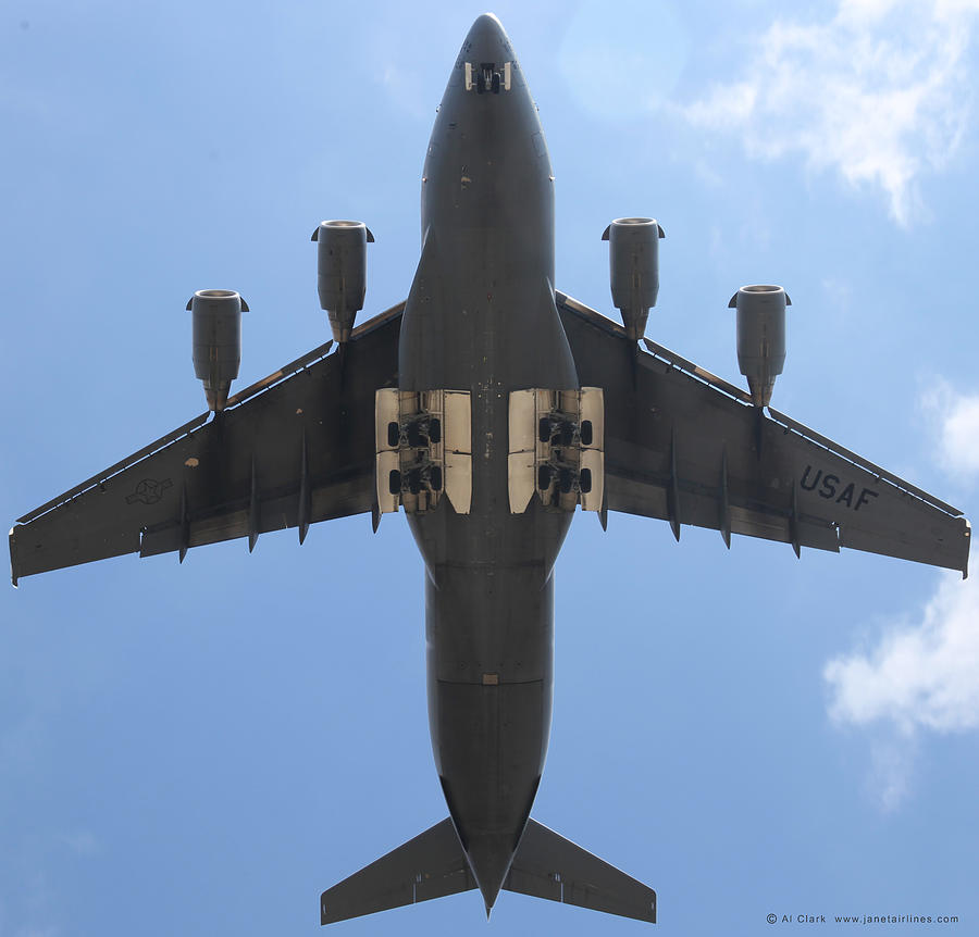 C-17 Globemaster III on final to MacDill AFB Pyrography by Custom Aviation Art