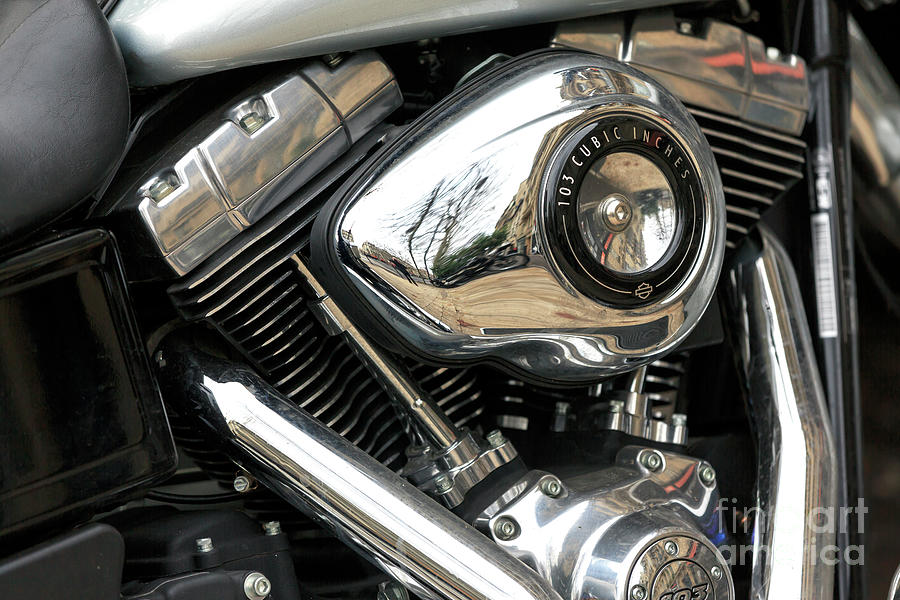 Harley 103 Cubic Inches in Paris Photograph by John Rizzuto