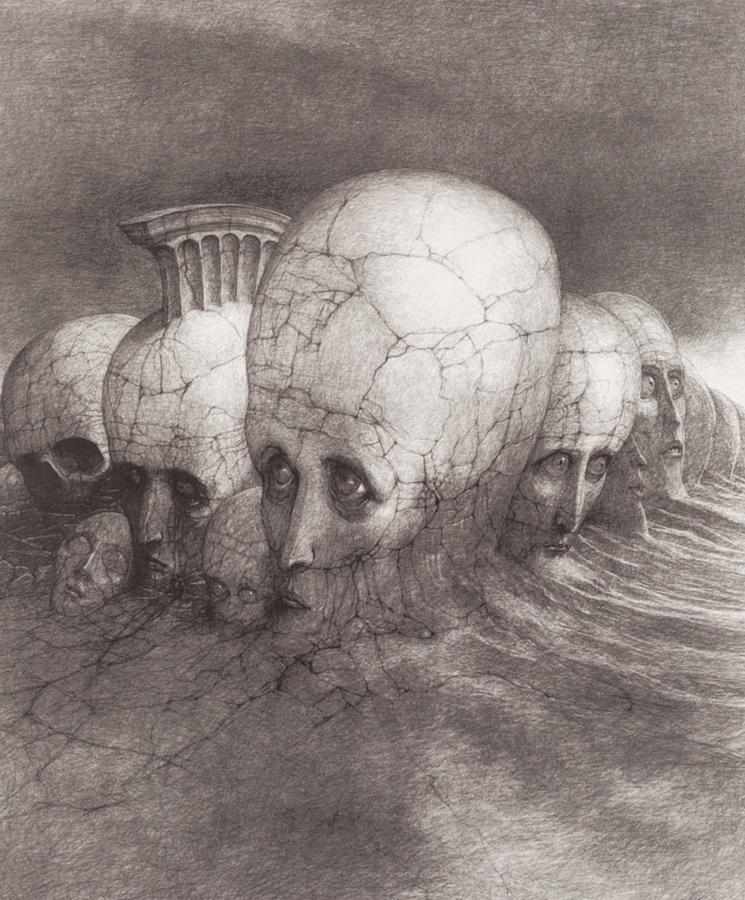 beksinski drawings