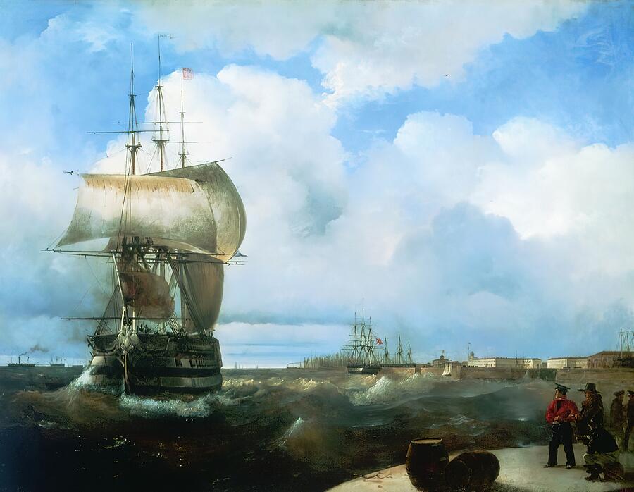 Ship Painting - Ivan Aivazovsky #104 by Ivan Aivazovsky