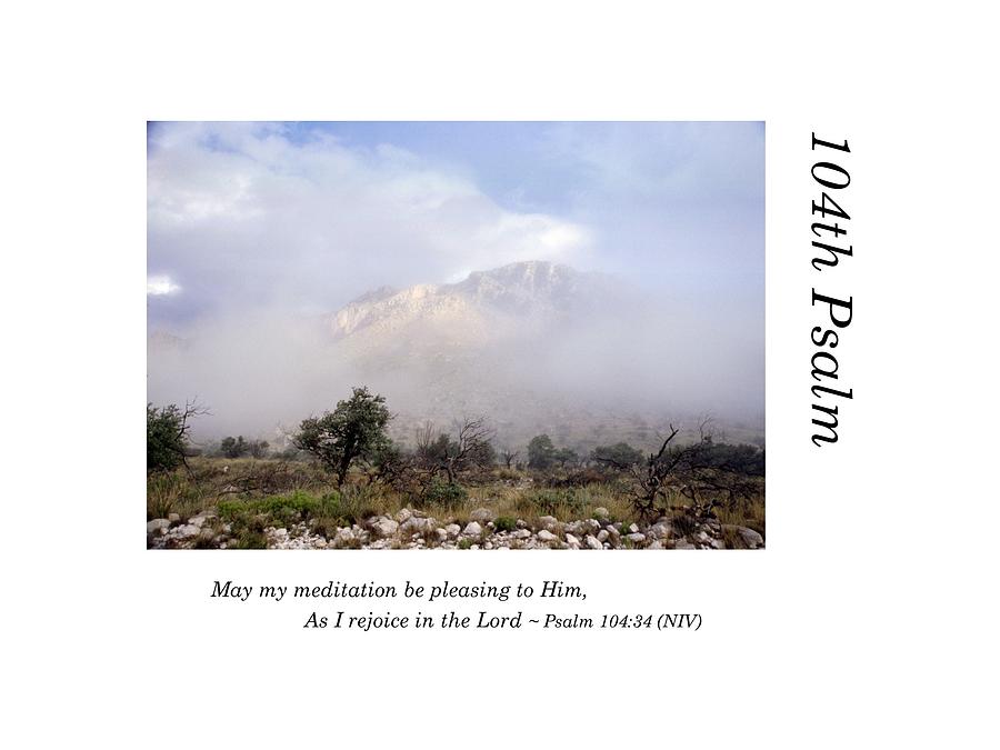 104th Psalm-Mountain Fog Photograph by Richard Porter