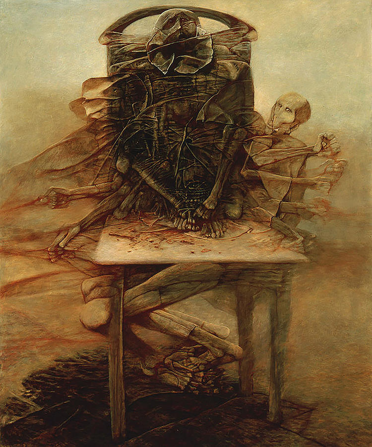 Zdzislaw Beksinski Painting by Vintage Illustrations - Pixels