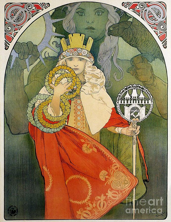 Untitled 109 Painting by Alphonse Maria Mucha - Fine Art America