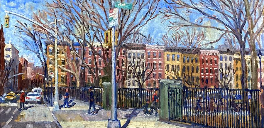 10th Street Tompkins Square/East Village NYC Painting by Thor Wickstrom
