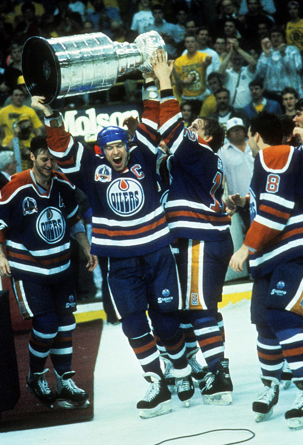 1990 Stanley Cup Finals - Game 5: Edmonton Oilers v Boston Bruins #11 Photograph by B Bennett