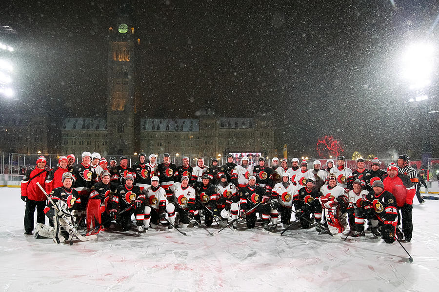 2017 Scotiabank NHL100 Classic - Ottawa Senators Red-White Alumni Game #11 Photograph by Andre Ringuette
