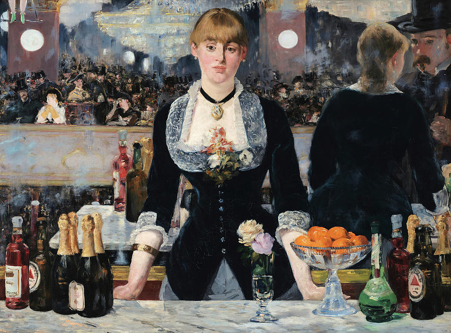 A Bar at the Folies Bergere Painting by Edouard Manet A Bar at the Folies Bergere Painting by Edouard Manet