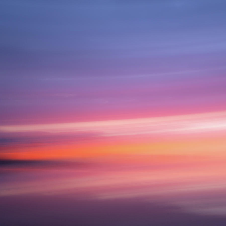 Abstract Photograph - Abstract Beach Photography From Rio Jara Beach Spain - Sunset Horizon Landscape #11 by Finn Bjurvoll Hansen