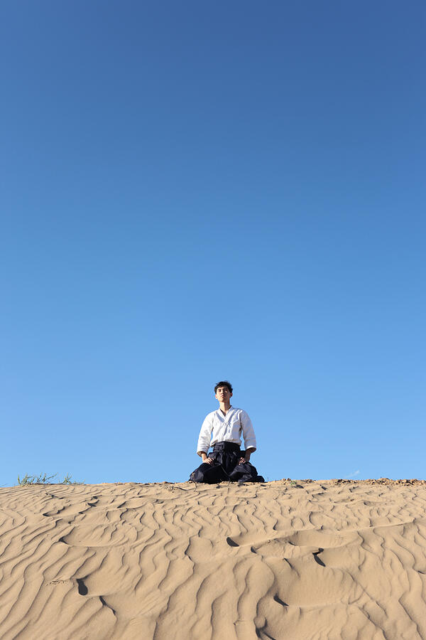 Aikido in desert #11 Photograph by Aping Vision / STS