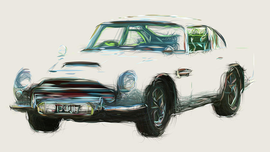 aston martin db5 drawing