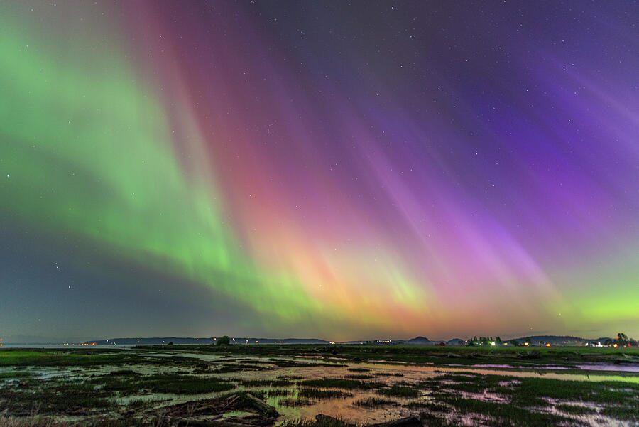 Aurora Borealis 2024 in Washington #12 Digital Art by Michael Lee Aurora Borealis 2024 in Washington #12 Digital Art by Michael Lee