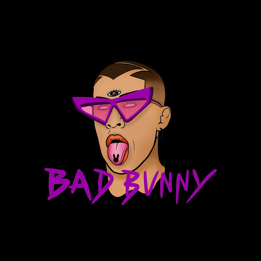 Bad bunny digital art by patricia herring fine art america