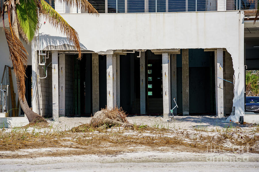 Beachfront Homes Destroyed By Hurricane Ian Fort Myers Fl Photograph By Felix Mizioznikov Fine