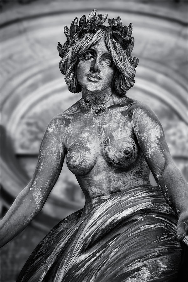Immortal Stone - Black and white photo of the statues of Staglieno, Genoa #3 Sculpture by Paul E Williams