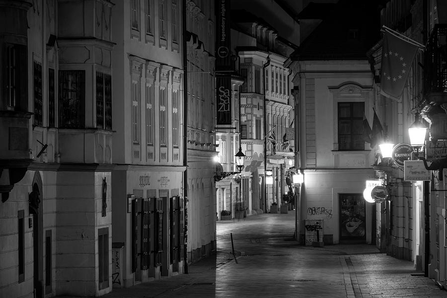 Bratislava at night #11 Photograph by Robert Grac