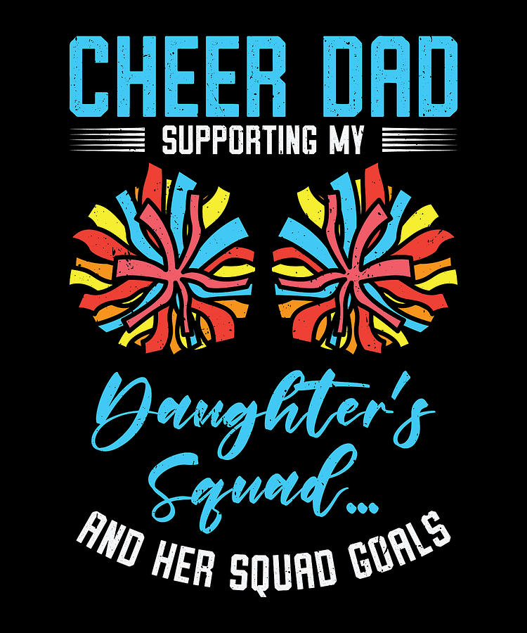 Cheerleader Proud Cheer Dad Cheerleading Beer Lover Digital Art by Toms ...