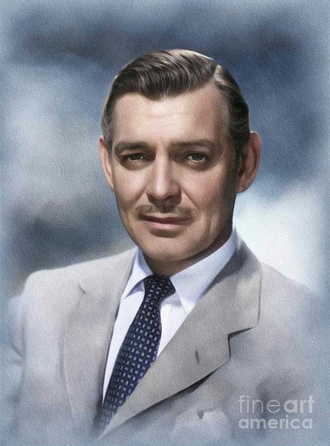 Clark Gable, Movie Legend Painting by John Springfield - Fine Art America