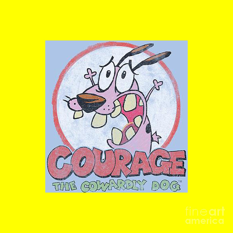 Courage The Cowardly Dog Drawing By Randy Pfeffer 