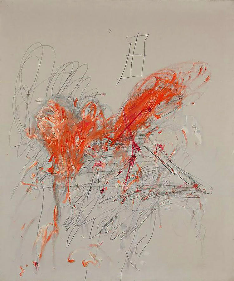 Abstract Painting - Cy Twombly #11 by Emma Ava
