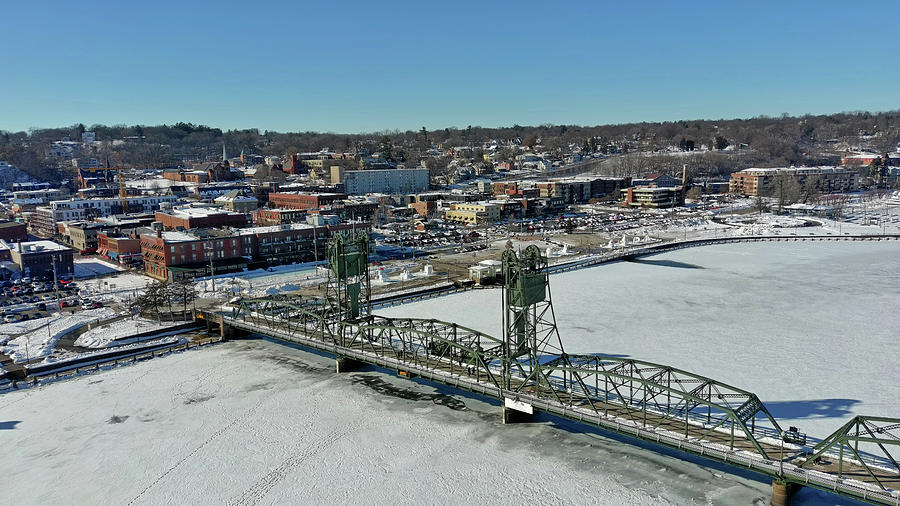 Drone Aerial View Stillwater Mn Lowell Park Wssc World Snow Scul Photograph