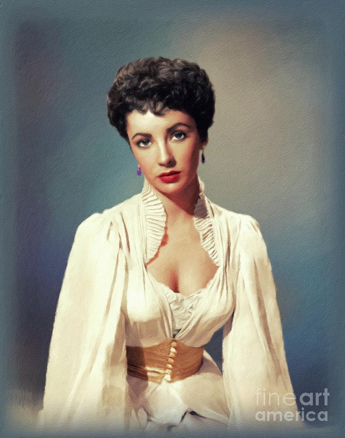 Elizabeth Taylor, Hollywood Legend #11 Painting by Esoterica Art Agency