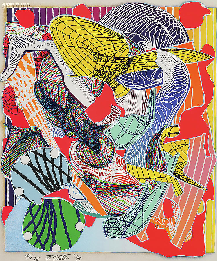 Frank Stella Painting by Vintage Illustrations - Fine Art America