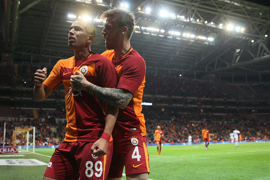 Galatasaray v Akhisar Belediyespor - Turkish Super lig #11 Photograph by Soccrates Images