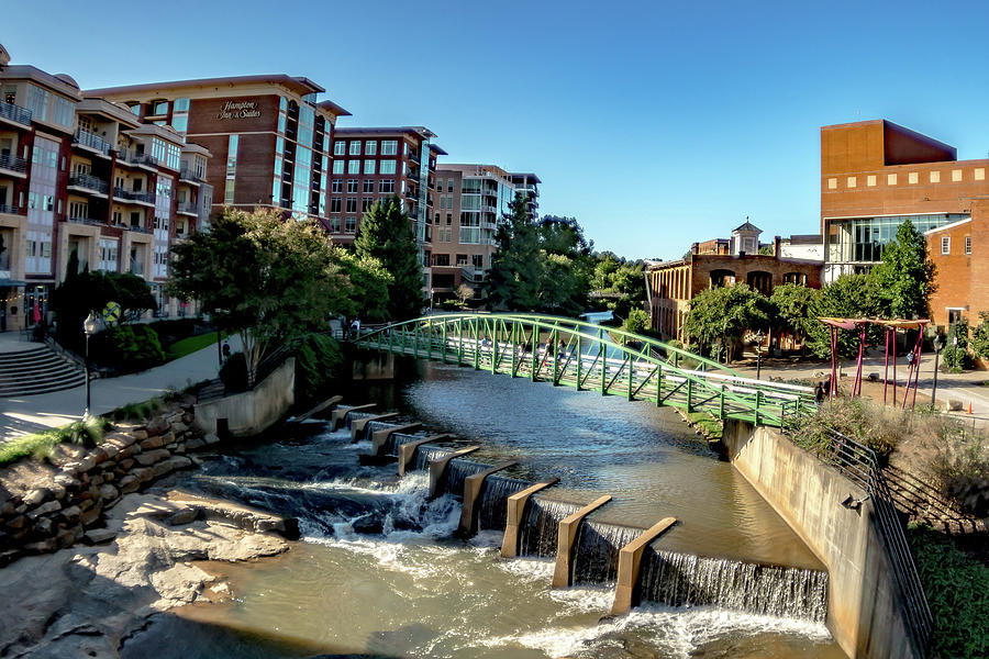 Greenville South Carolina On Reedy River In Downtown #11 Photograph by Alex Grichenko