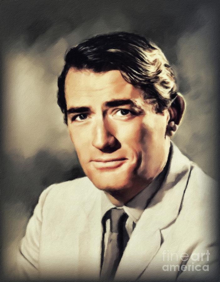 Gregory Peck, Vintage Actor #11 Painting by Esoterica Art Agency