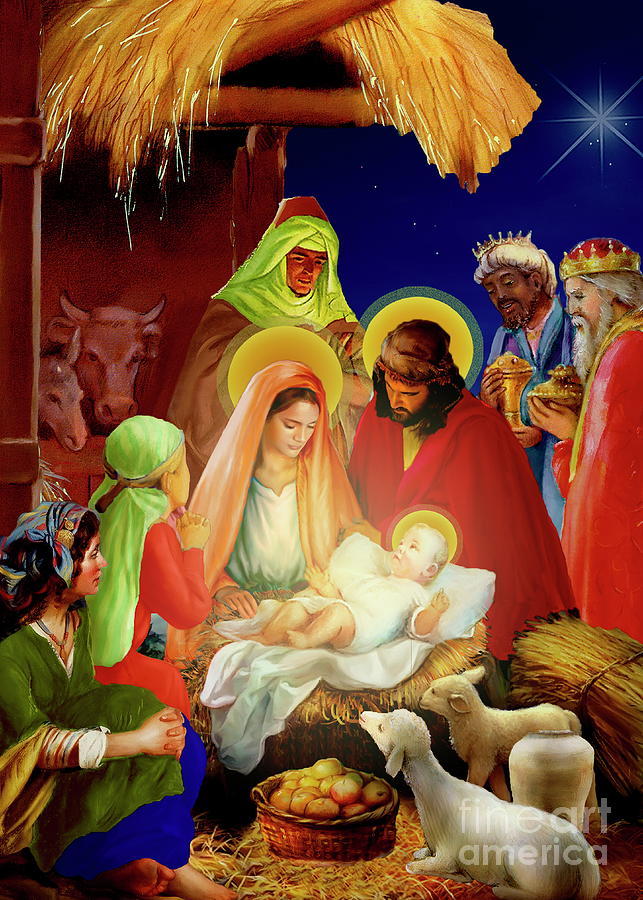 Holy night Painting by Patrick Hoenderkamp - Fine Art America