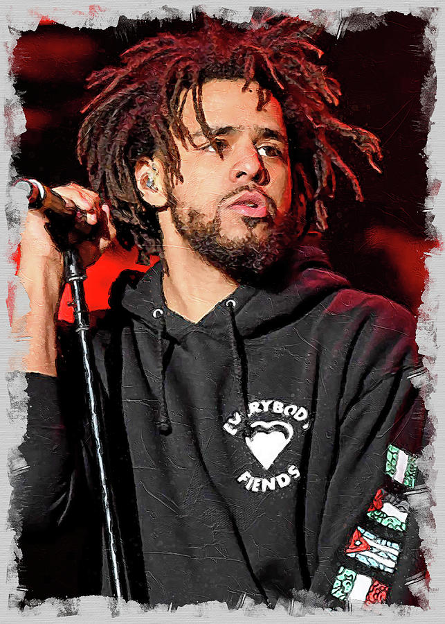 J Cole Digital Art by Poster - Fine Art America