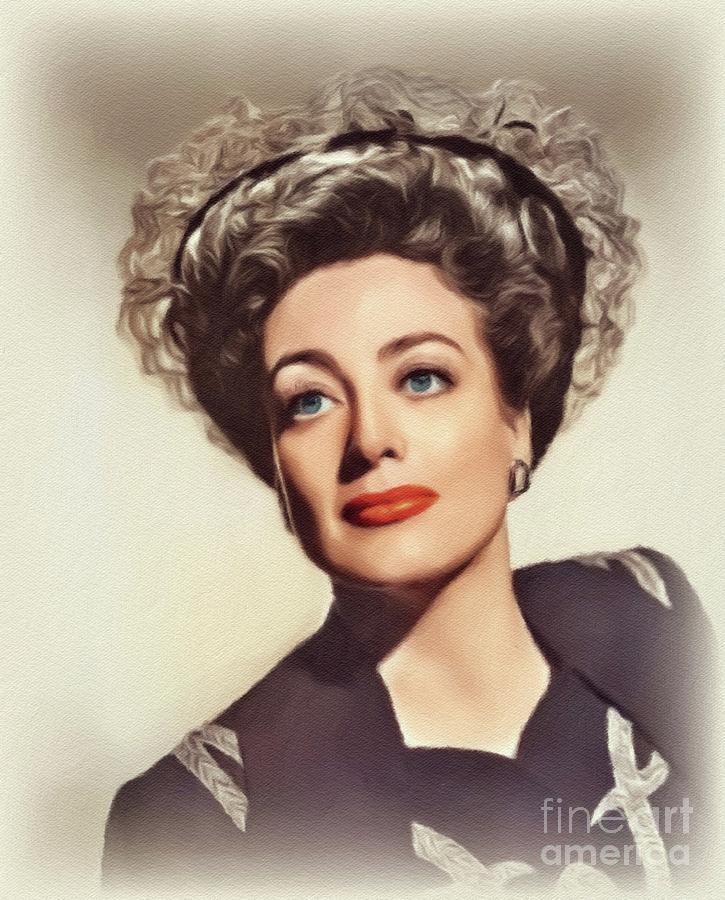 Joan Crawford, Movie Legend Painting by John Springfield | Pixels