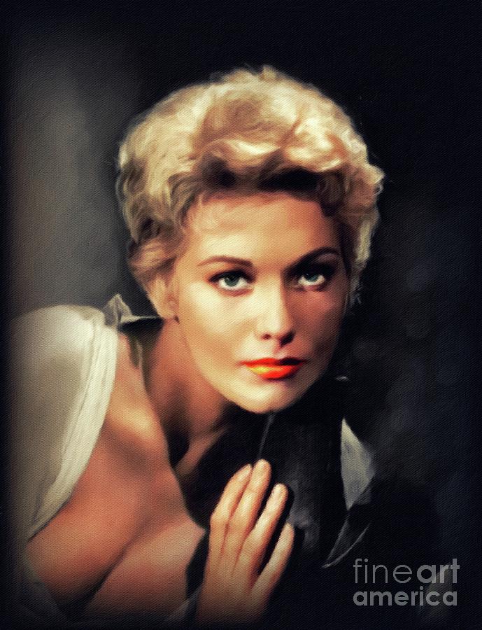 Kim Novak, Vintage Movie Star #11 Painting by Esoterica Art Agency