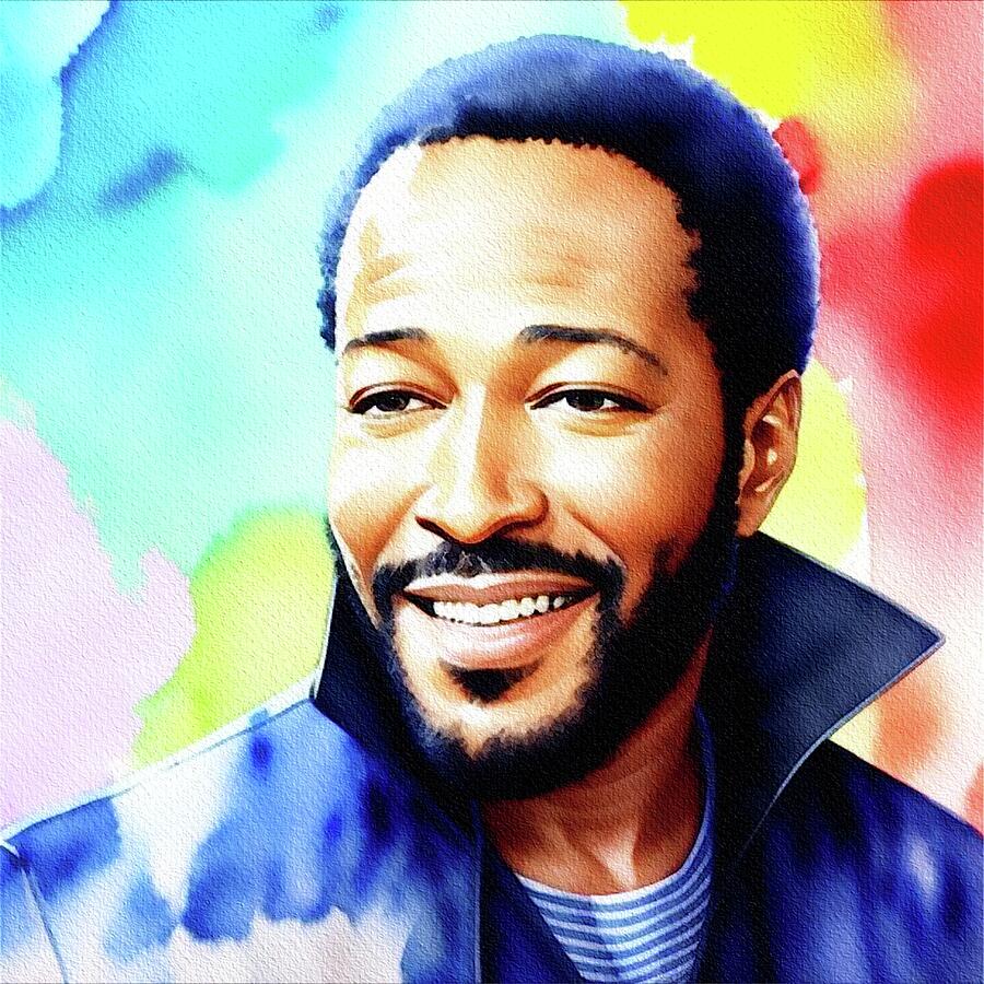 Marvin Gaye, Music Legend #11 Painting by Sarah Kirk - Fine Art America