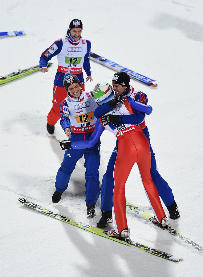 Mens Ski Jumping Team HS134 - FIS Nordic World Ski Championships #11 Photograph by Matthias Hangst