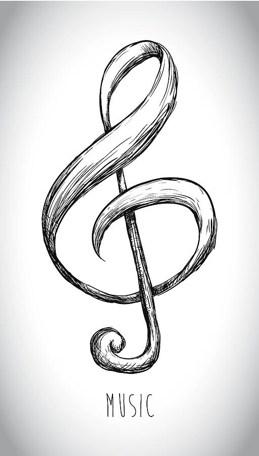 Music design #11 Drawing by Djvstock