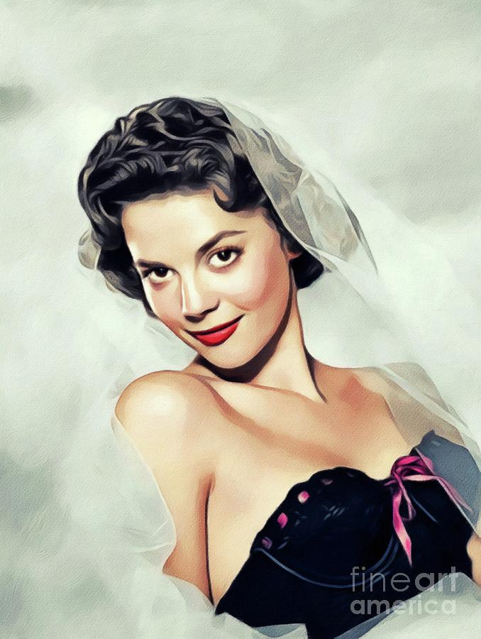 Natalie Wood, Hollywood Legend #11 Painting by Esoterica Art Agency