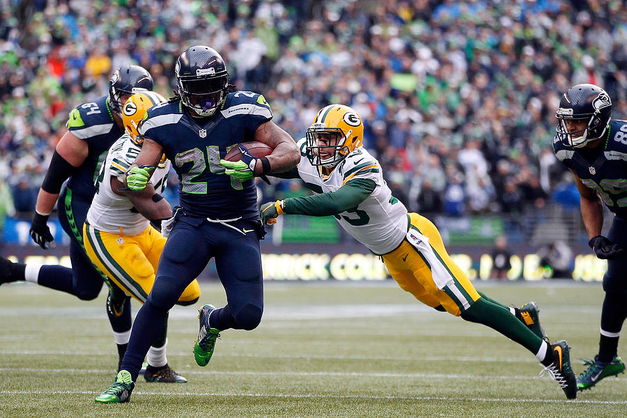 NFC Championship - Green Bay Packers v Seattle Seahawks #11 Photograph by Otto Greule Jr