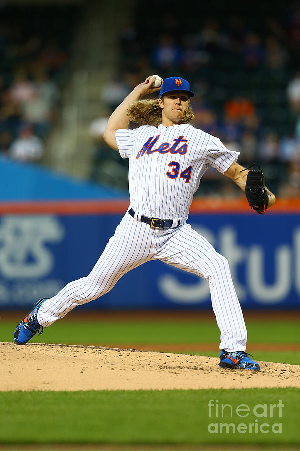 Noah Syndergaard #11 Photograph by Mike Stobe